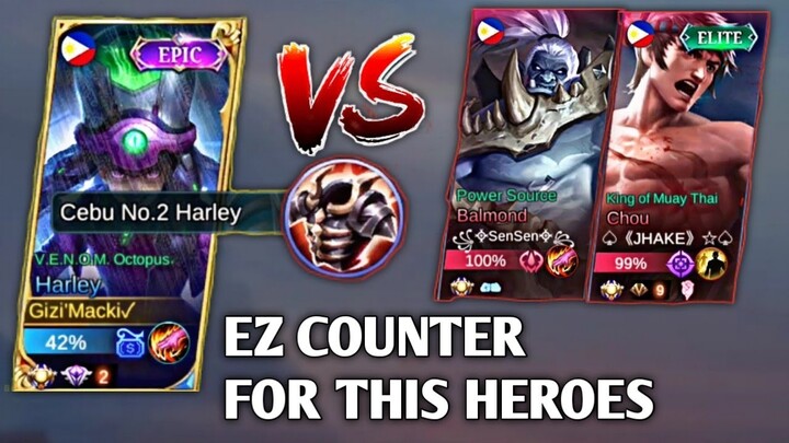 How to Counter Balmond and Chou if Your Using Harley Core • Gizi'Macki✓ • Harley gameplay