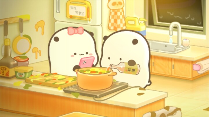 你坐会儿，饭快好了~
