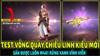 Test Vòng Quay Chiêu Linh Kiểu Mới Săn Được M4A1 Rừng Xanh + Chiêu Linh Rực Cháy Giá Rẻ || Free Fire