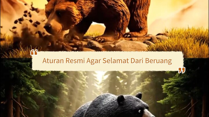 Aturan Tidak Resmi Agar Kamu Selamat Dari Beruang