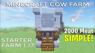 NEW Minecraft 1.18 Cow Farm Simple Starter Farm