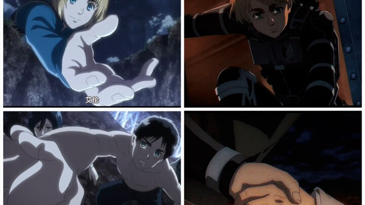 Khi Armin đưa tay kéo Eren lần nữa, từ chữ đầu tiên “Eren” cho đến sự im lặng giữa hai người, chắc h