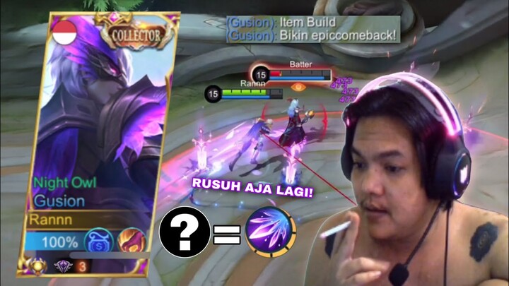 GUSION KALIAN DI RUSUH? MATI TRUS DI AWAL? TETAP SANTUY! PAKAI ITEM BUILD INI PASTI COMEBACK! - MLBB