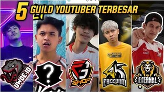 Patut Disegani‼️ INILAH 5 GUILD YOUTUBER FF TERBESAR DI INDONESIA - Frontal gaming , Letda HYPER dll