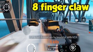 PUBG MOBILE FPP IS SO COOL 8 FINGER CLAW ON MOBILE | qucik snipes and squad wipes