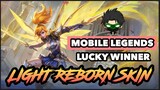 FREE LIGHT REBORN SKIN LUCKY WINNERS | MOBILE LEGENDS