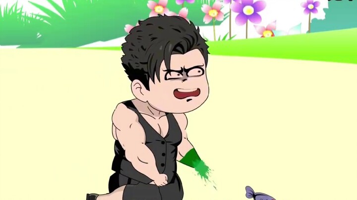 Episode 26: My little brother is injured, Ikkiu activates the dog drinking water function