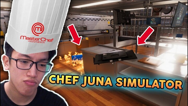 MASTER CHEF SIMULATOR ! KEBAKARAN DI MARAHIN CHEF JUNA !! (funny momments)