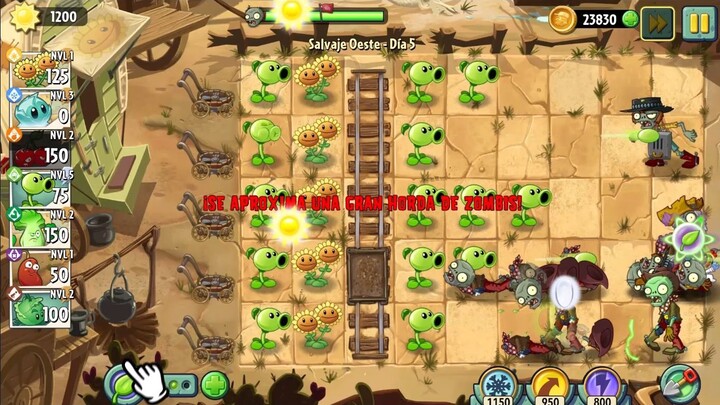 el oeste salvade de plants vs ZOMBIES 2 1/3