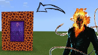 CARA MEMBUAT PORTAL GHOST RIDER - MINECRAFT