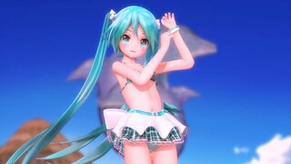 【MMD Sanma】Kota Biru Tua Datanglah ke Kota Biru Tua subtitle bahasa Mandarin 【Pakaian Renang Hatsune