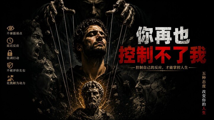 🧠  你再也控制不了我：掌控情绪, 掌控人生 - Stop Reacting! 5 Stoic Rules to Take Back Control