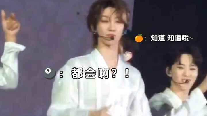 Minghao: Let me teach you how to chant the slogan.   Fans: We already know it…