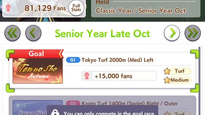 Mejiro McQueen Tenno Sho Autumn G1 Run