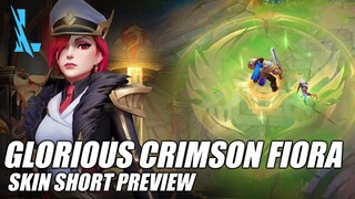 Glorious Crimson Fiora Preview - Wild Rift