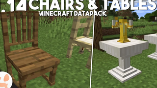 ตารางและเก้าอี้ Datapack! - Minecraft 114