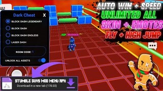 Stumble Guys Mod Menu O.68 - Fly + jump Skins Level Gems - Stumble Guys 0.68 Mod Apk Gameplay