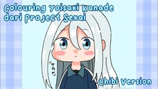 Colouring Karakter Chibi Yoisaki Kanade dari Project Sekai