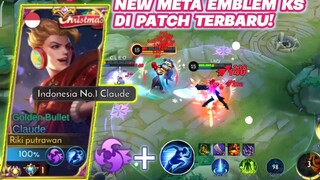 TUTORIAL CLAUDE DI PATCH TERBARU! PAKE EMBLEM KS & SPELL SPRINT OP PARAH AUTO GENDONG TEAM! -MLBB