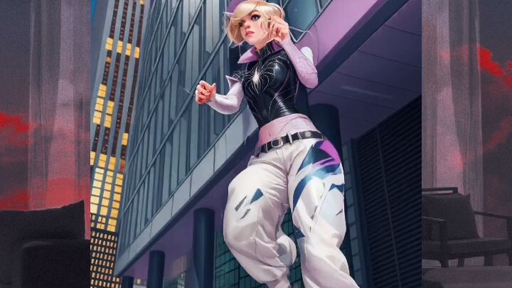 Spider Gwen AI Art