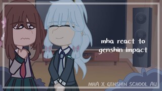 MHA react to Genshin Impact || MHA x Genshin School AU  || NO SHIPS || 1/? || sutaurufu.chr