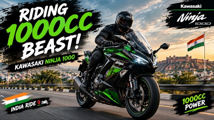 1000CC BEAST IN INDIA! KAWASAKI NINJA 1000 H2