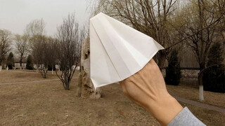 [Origami] Gyroscope Paper Plane That's Extremely Hard To Handle