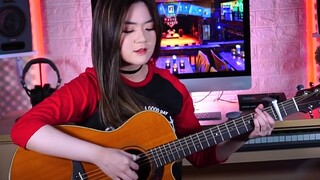 Em gái đóng phim Hot Mom Hot Girl tập "Take Me Away", rock bật tim [guitar fingerstyle]