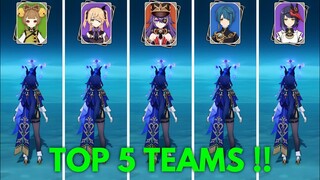 5 Best Teams For F2P Clorinde!! Genshin Impact