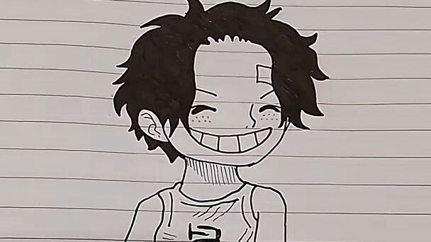 DESENHEI O ACE DE ONE PIECE✨✨