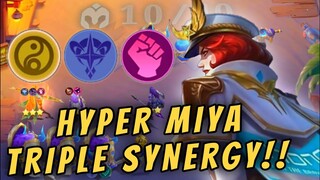 MIYA ASTRO WRESTLER CADIA !! CRAZIEST SYNERGY COMBO IN 1 HERO !! MAGIC CHESS BEST COMBO