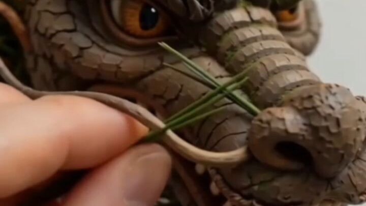 dragon made with hands