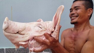 ĐẦU HEO 5KG NẤU CHÁO • Cả Nhà Ăn Không Hết | Ngư Dân Miền Tây