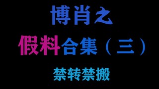 【博君一肖】假料合集3，语录＋同人文里随便聊聊，脑洞而已