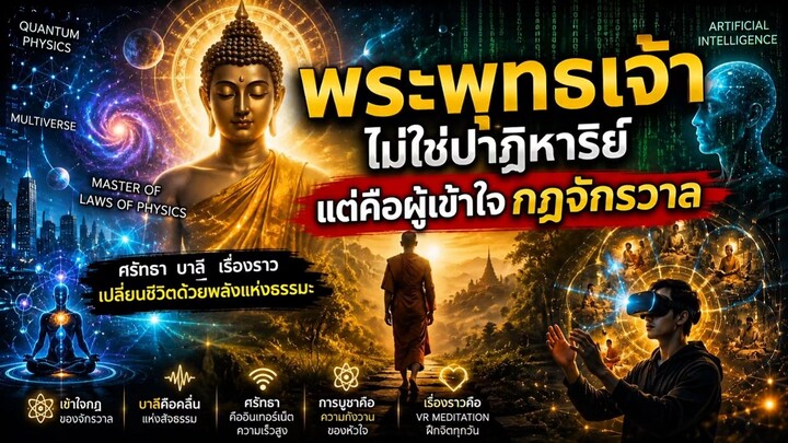 🎬 พระพุทธเจ้าอาจเข้าใจ “Source Code” ของจักรวาลก่อนยุค AI | VR Meditation