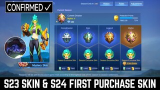 SEASON 23 SKIN AND S24 FIRST PURCHASE SKIN | MOBILE LEGENDS