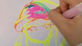 [Traditional Drawing] Highlighter Drawing Challenge