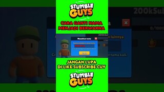 Cara Ganti nama Berwarna Stumble Guys #shorts #trending #viral #stumbleguys
