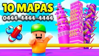 10 MAPAS de CREATIVO QUE DEBES PROBAR! 😍 STUMBLE GUYS
