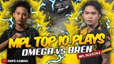 [REMATCH] OMEGA vs BREN Top 10 Plays Of The Game | MPL-PH Season 8 Week 6