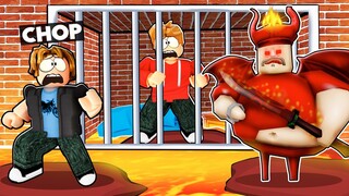 ROBLOX CHOP AND FROSTY ESCAPE DEVIL BARRY'S PRISON OBBY