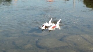 [Grass, semi-submerged state] Gundam SEED Archangel remote control ship model launched