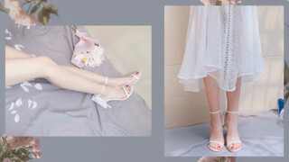 【Yu Mimi】Giày cưới Fairy Series 01｜Thử và mở hộp giày cao gót một quai SW mới
