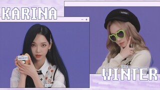 First lesson: self-introduction! KARINA & WINTER | MY time, aespa!