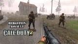 4K Call of Duty 2 (2005) - Bergstein Assault - Nostalgia Games