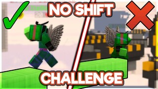 No Shift Challenge Bedwars | Hypixel Bedwars