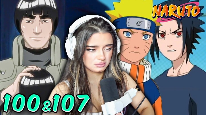 ROCK LEE SADNESS & Naruto VS SASUKE | Episode 100 & 107 | NARUTO REACTION + REVIEW