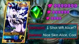 MOONTON THANK YOU FOR THIS NEW ALICE COLLECTOR PALE NIGHT ONE SHOT BUILD!!-MLBB