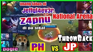 Unang paglabas ni Z4pnu sa National Arena - Philippines vs Japan