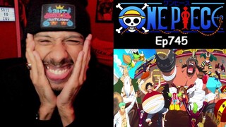 One Piece Episode 745 Reaction | LLLEEETTTSSS Get The Banquet Started In Hhheeere |